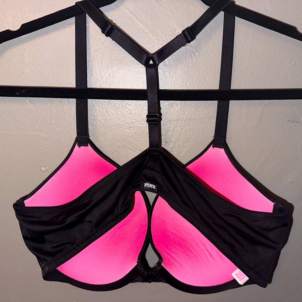 PINK front clasp push-up bra